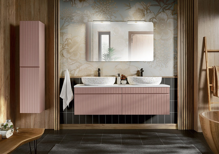 Badmöbel-Set BM42 - Iconic Rose I - Antique Rose / Weiß