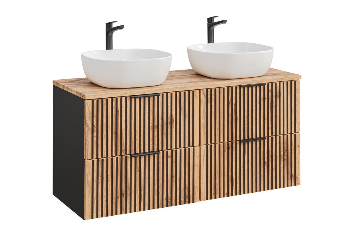 Badmöbel-Set BM173 - Xilo X - Wotan Oak / Gray Rock