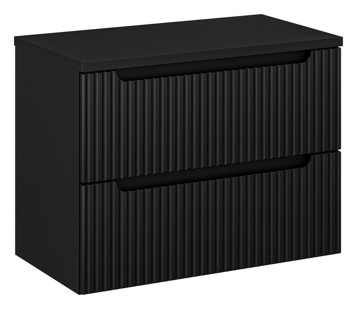 Waschbeckenunterschrank BM122 - Nova Black N - Schwarz / Matt