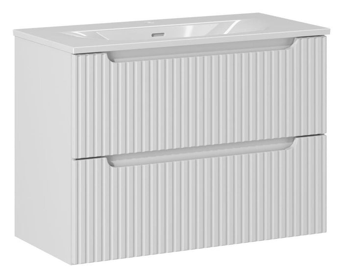 Badmöbel-Set BM112 - Nova White N - Weiß / Matt