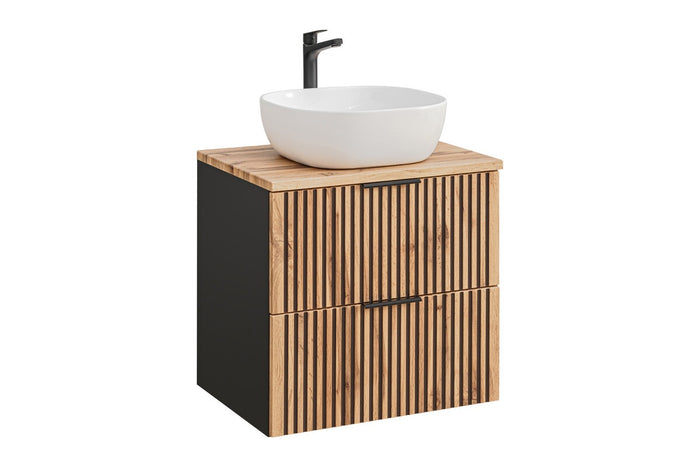 Badmöbel-Set BM174 - Xilo X - Wotan Oak / Gray Rock