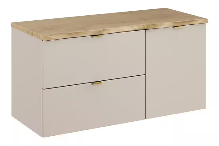 Waschbeckenunterschrank BM356 100 cm - Dalia Cashmere D - Kaschmir Matt