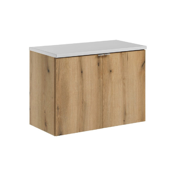 Badmöbel-Set BM238 - Nova Oak N - Coast Evoke Oak / Weiß Matt