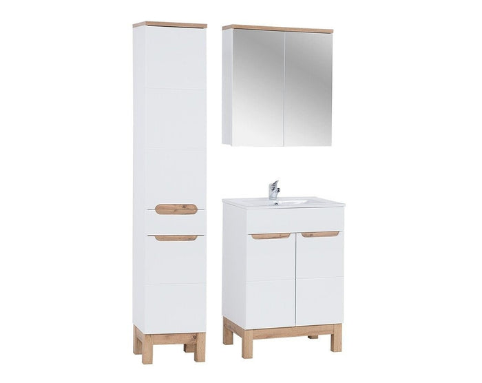 Badmöbel-Set BM197 - Bali White B - Weiß
