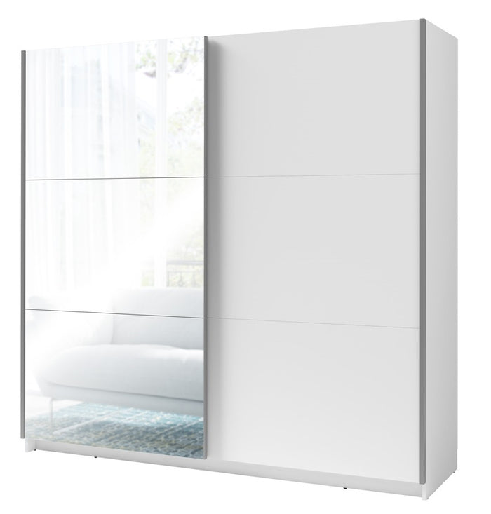 Kleiderschrank ARSALA 11 – mit/ohne Spiegel, Regalen & Kleiderstange (200,6×207×55,3 cm)
