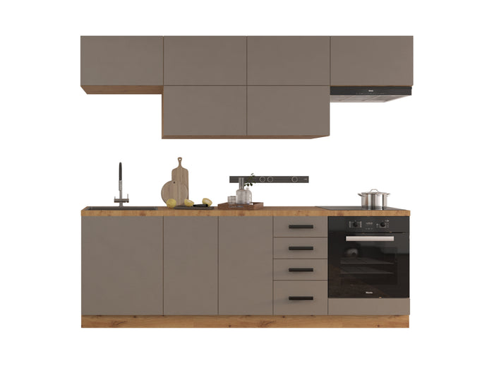 Küchenzeile - Langen KL2-M240 - Beige / Matt