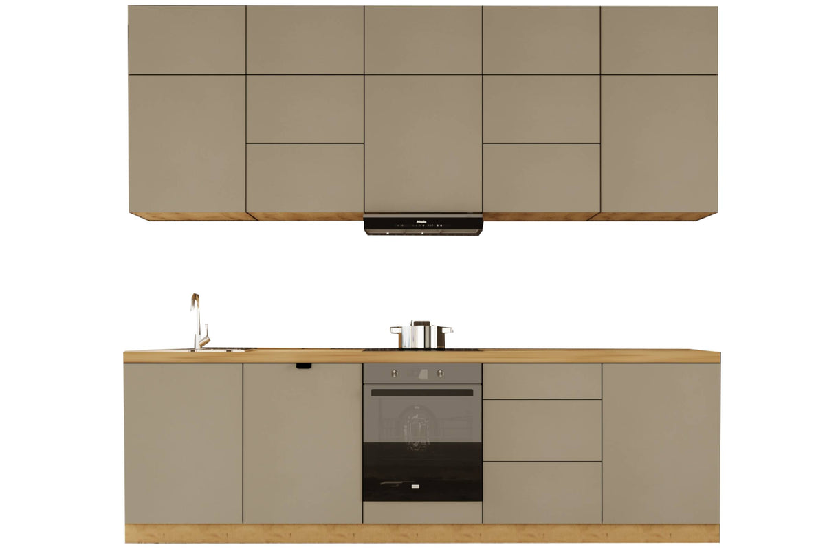 Küchenzeile - Langen KL13-M300 - Beige/ Matt