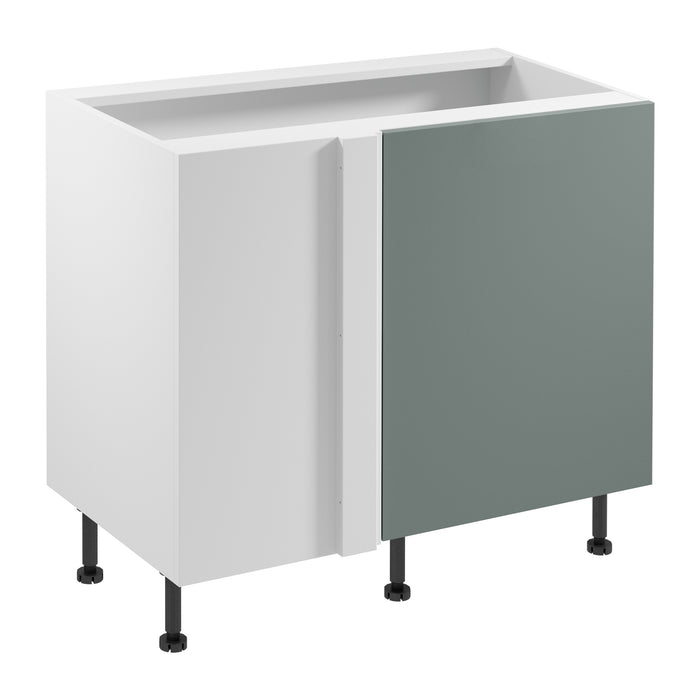 Eckunterschrank D100N R/L - Sorento Weiß Grün- Mehr Stauraum für Ihre Küche.