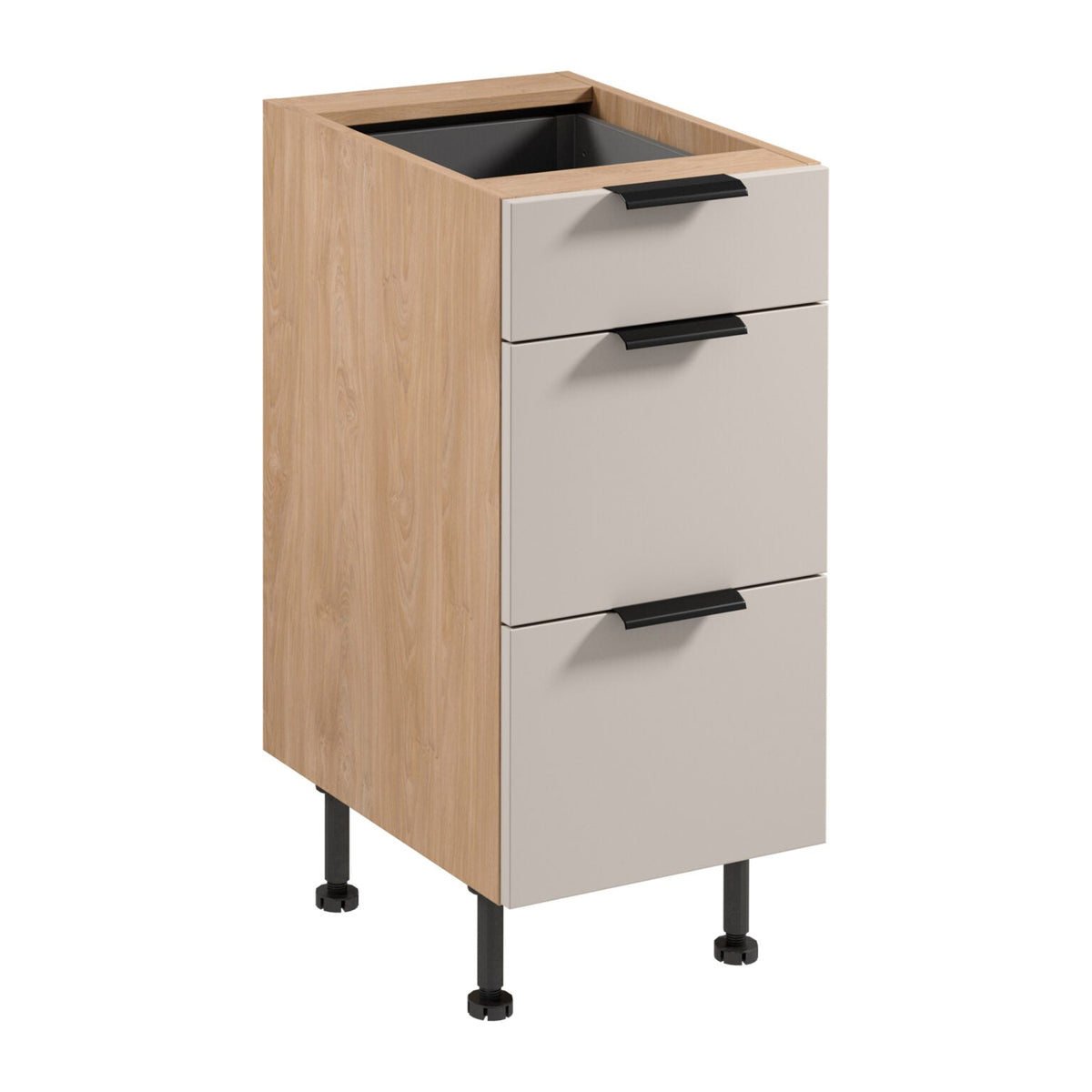 Unterschrank D40S3 P/L AX - Sorento Beige Sonoma Eiche - Beige/Sonoma Eiche