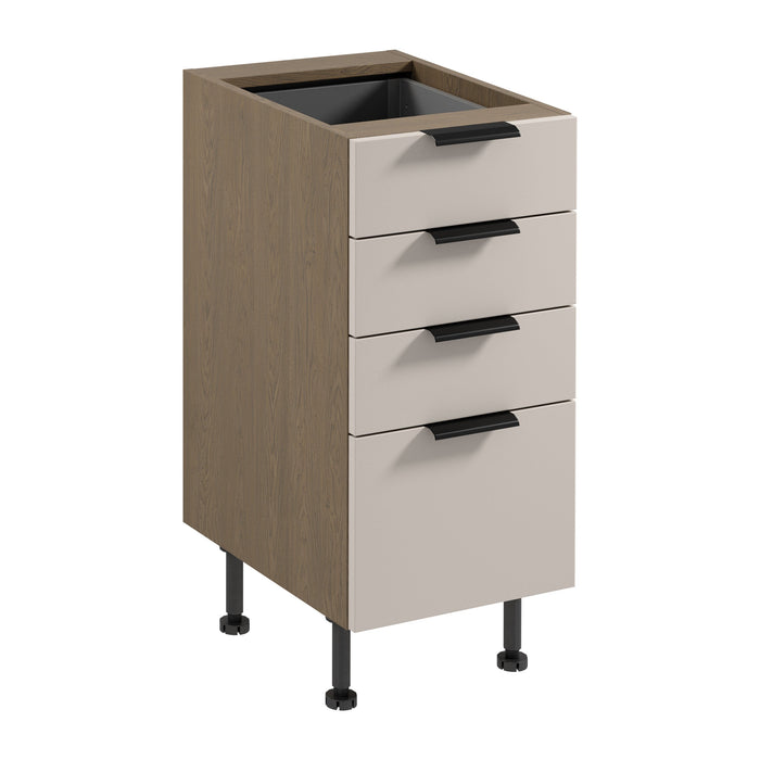 Unterschrank D40S4 AX - Sorento Beige - Beige/Eiche