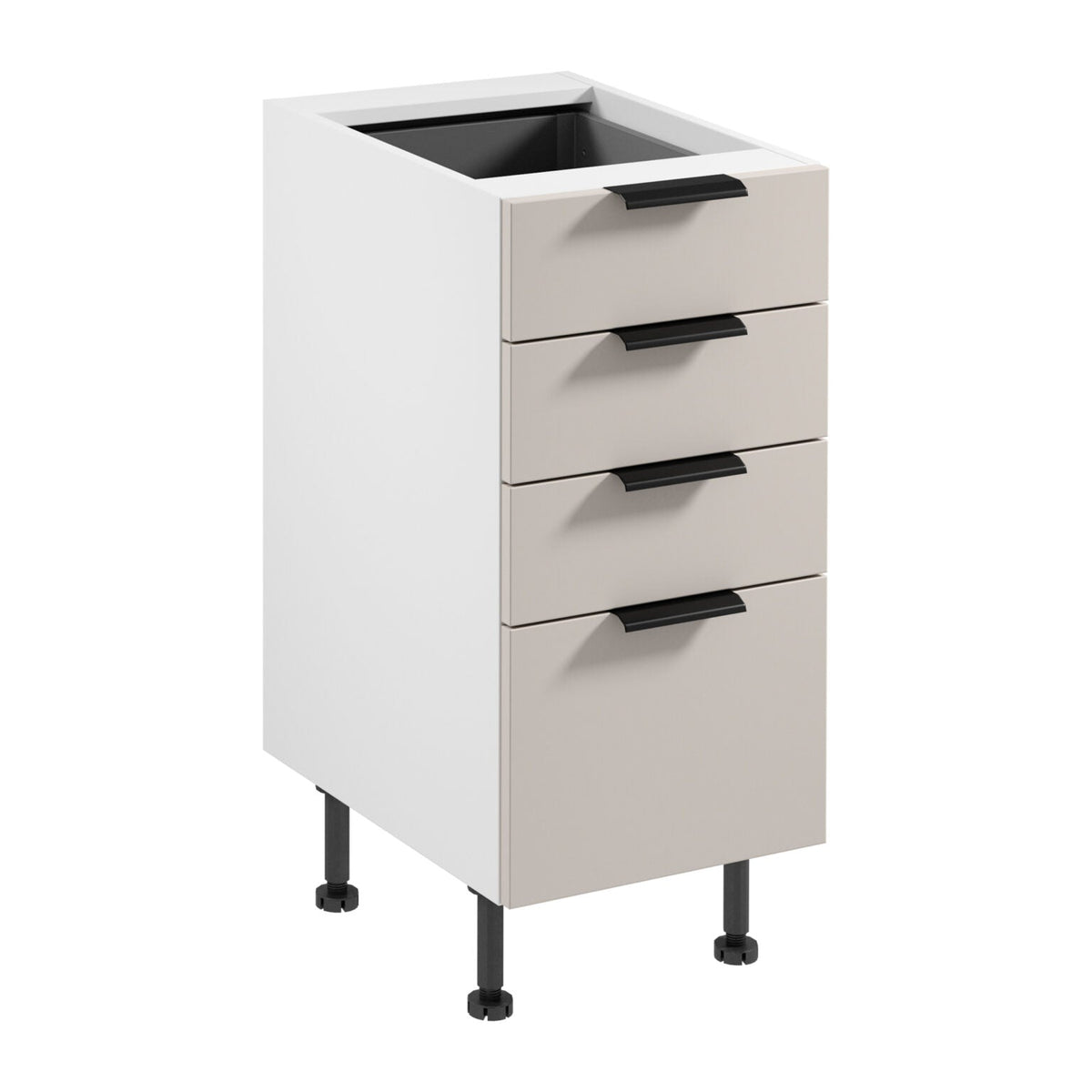 Unterschrank D40S4 AX - Sorento Weiß Beige - Platzsparend und elegant zugleich.