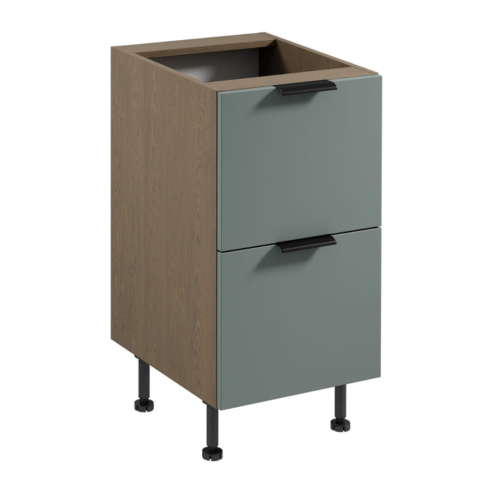 Unterschrank D45S2 AX - Sorento Grün - Grün/Eiche
