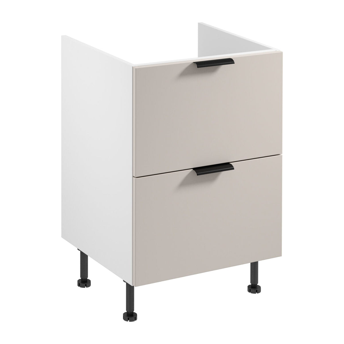 Unterschrank D60IN AX - Sorento Weiß Beige - Perfekte Organisation für Ihre Utensilien.