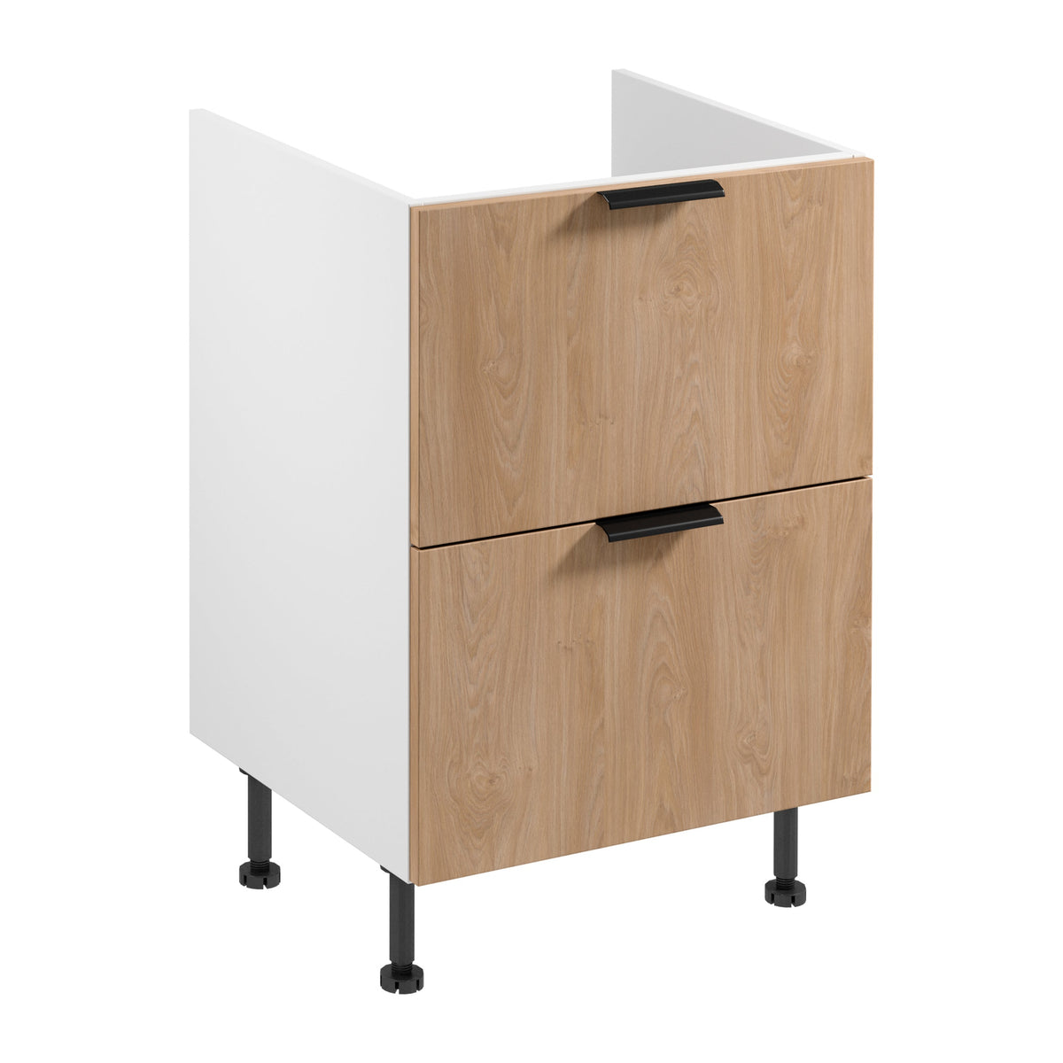 Spülenunterschrank D60IN AX - Sorento - Sonoma Eiche/Weiß