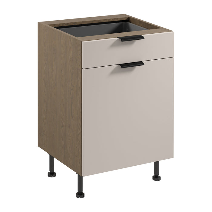 Unterschrank D60S1 P/L AX - Sorento Beige - Beige/Eiche