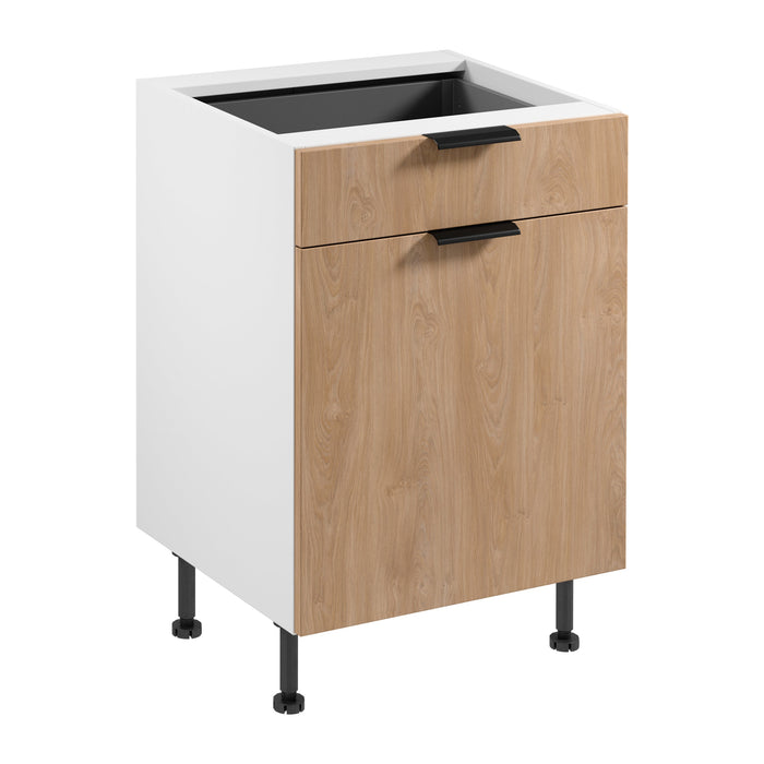 Unterschrank D60S1 P/L AX - Sorento - Sonoma Eiche/Weiß