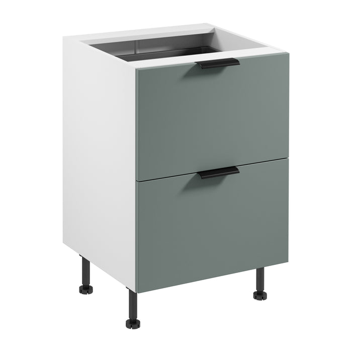 Unterschrank D60S2+1 AX - Sorento Weiß Grün - Ordnung und Stil vereint.