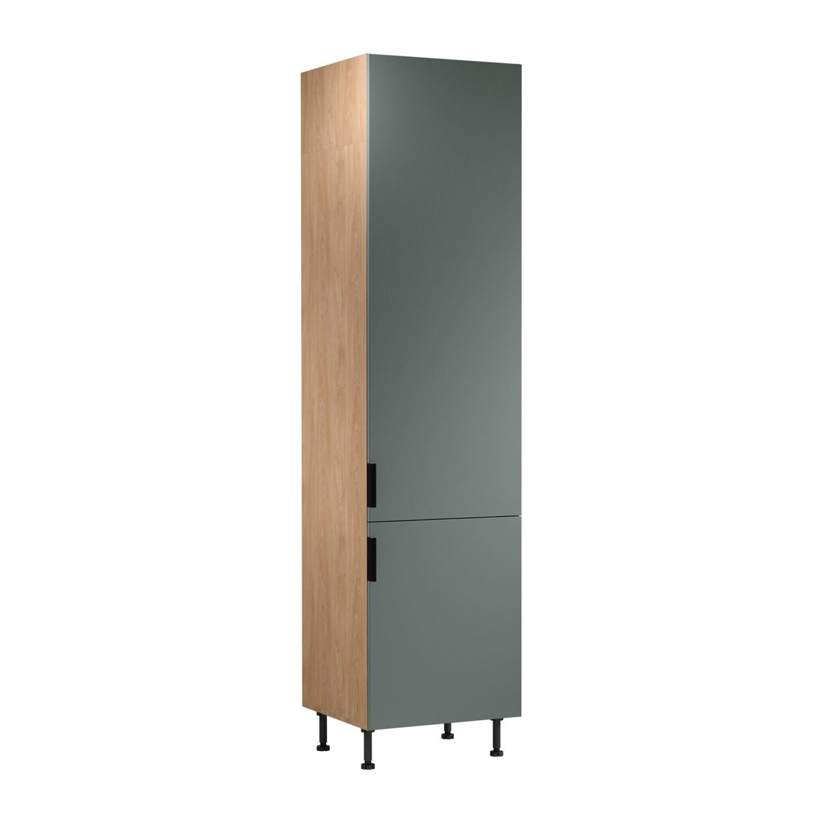 Hochschrank D60T P/L AX - Sorento Grün Sonoma Eiche - Grün/Sonoma Eiche