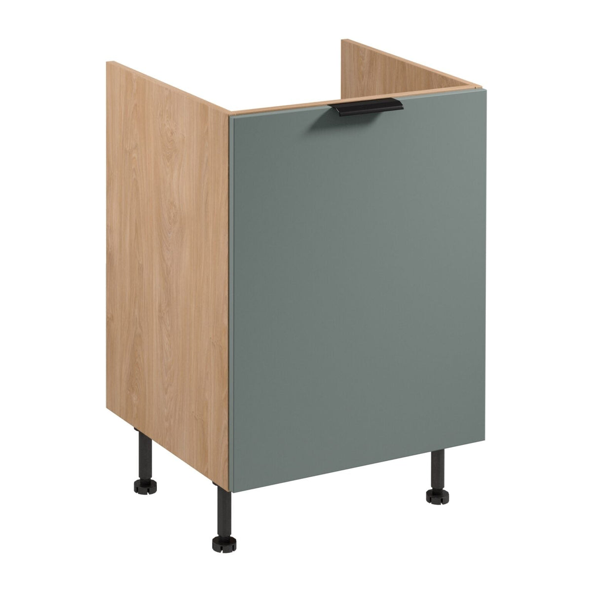 Spülenunterschrank D60Z P/L - Sorento Grün Sonoma Eiche - Grün/Sonoma Eiche