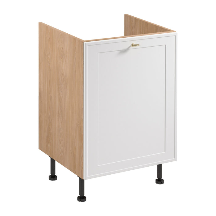 Spülenunterschrank D60Z P/L -Sorento - Weiß / Sonoma Eiche