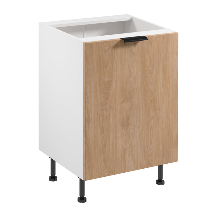 Unterschrank D60 P/L - Sorento - Sonoma Eiche / Weiß