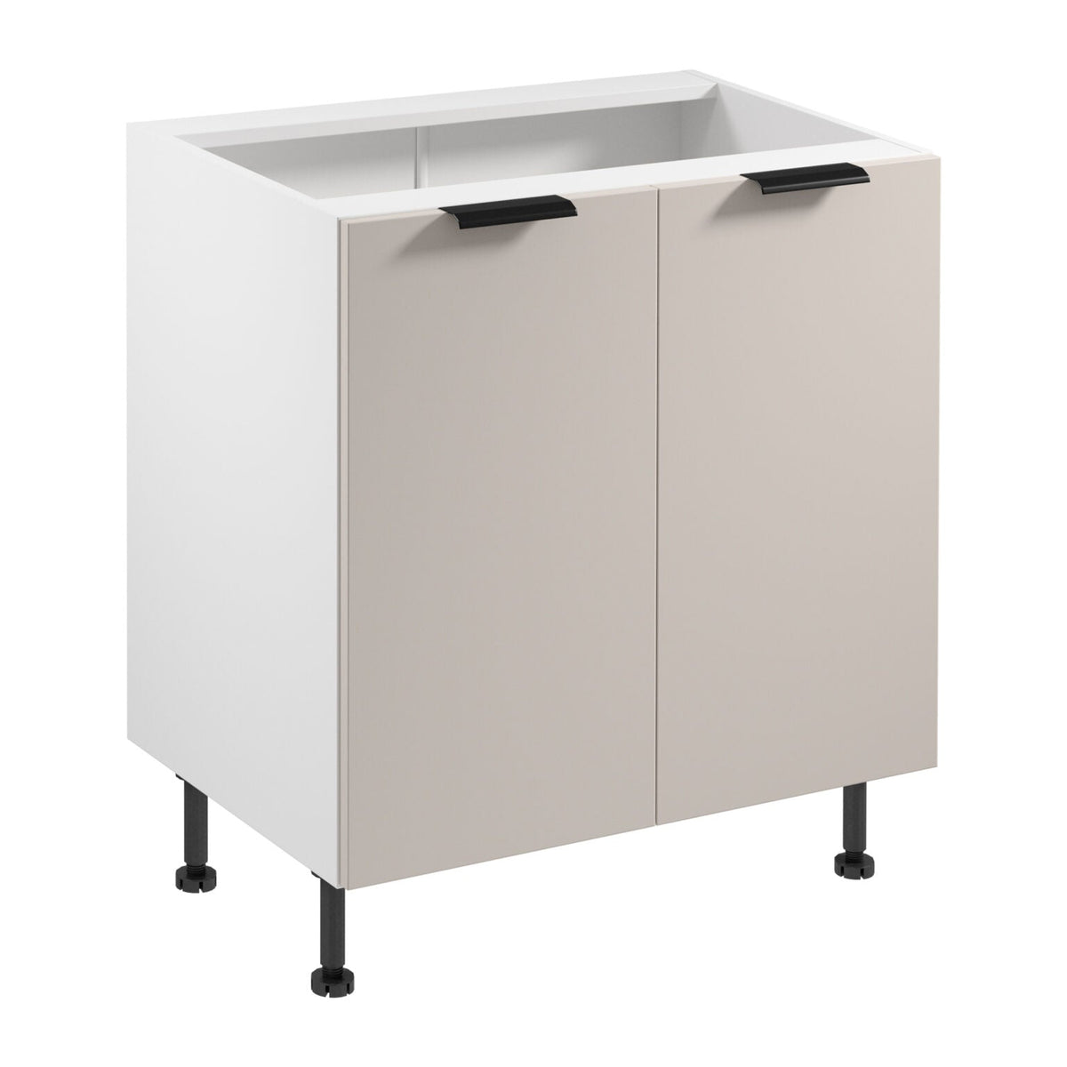 Unterschrank D80 - Sorento Weiß Beige - Perfekte Organisation für Ihre Utensilien.