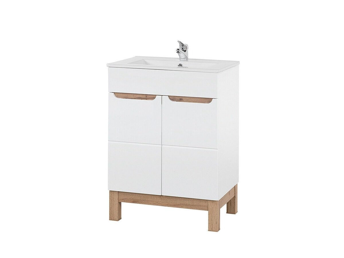 Badmöbel-Set BM195 - Bali White B - Weiß