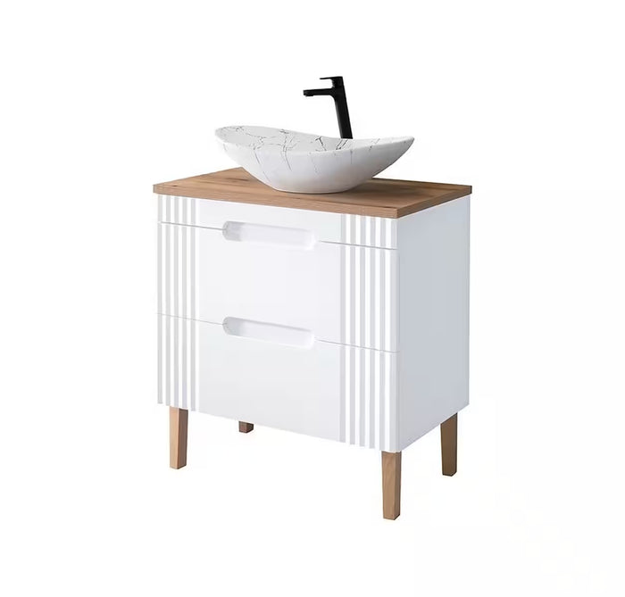 Badmöbel-Set BM204 - Fiji White F - Weiß