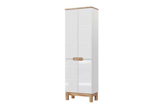 Hochschrank - Badschrank - Bali White - Praktische und effiziente Aufbewahrung. - Milaros Markt