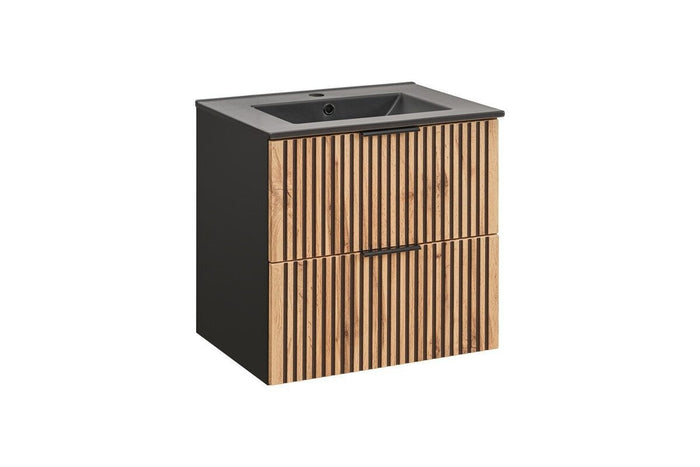 Badmöbel-Set BM172 - Xilo X - Wotan Oak / Gray Rock