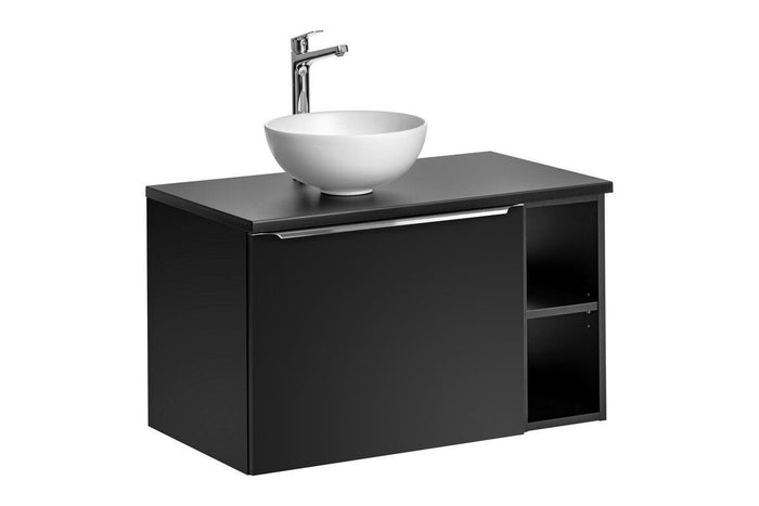 Badmöbel-Set BM188 - Santa Fe Black S - Schwarz / Matt