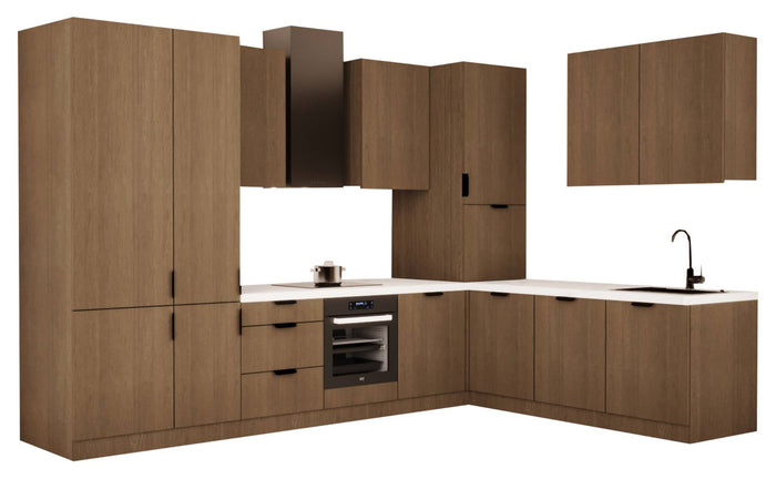Winkelküche - Sorent KS4-M340 - Dunkle Eiche