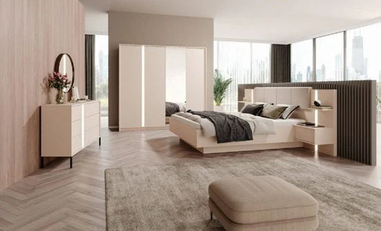 DAST / SCHLAFZIMMER: Schlichte Eleganz in dezenten Beigetönen