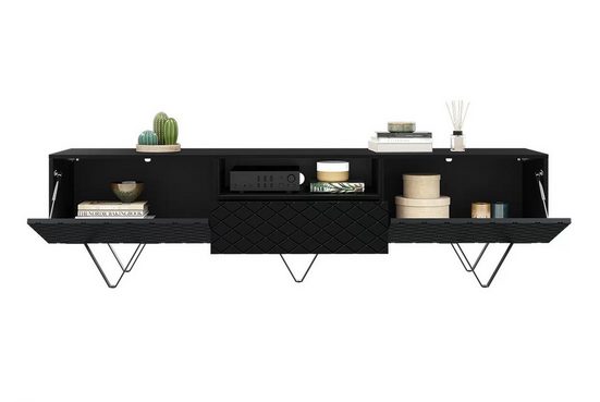 TV-Schrank - SCALIA - Modernes Design, das zu allen Dekoren passt. - Milaros Markt