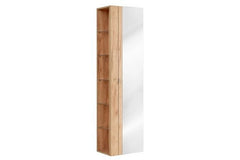 Badezimmer Hochschrank - Capri Oak - Eleganter Stauraum mit Spiegel. - Milaros Markt