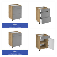 Winkelküche - Langen KL14-M320- Beige / Matt