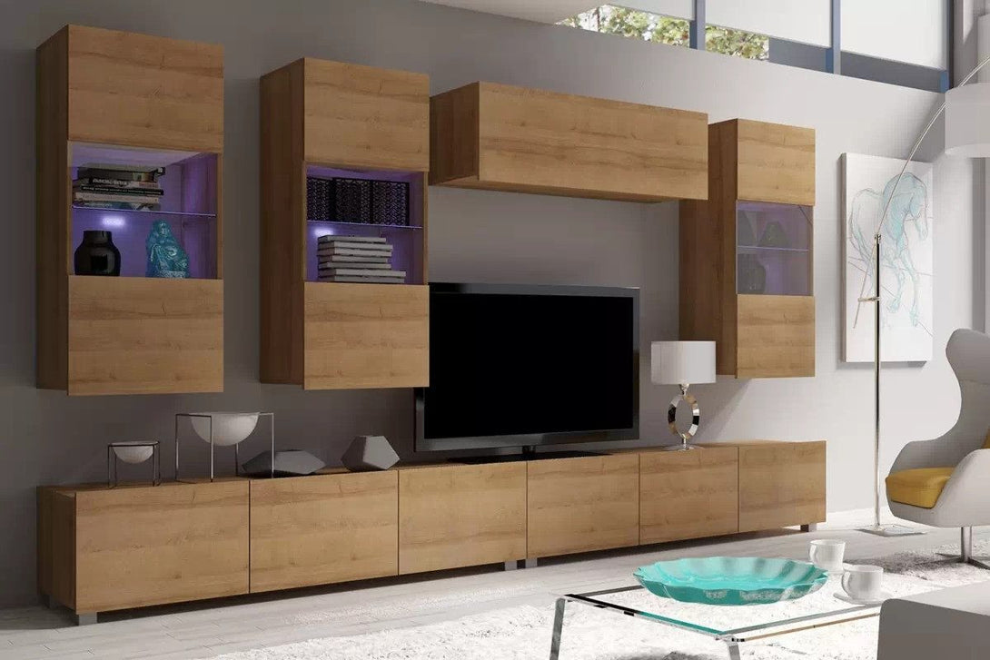 Wohnwand - Celeste - Moderne für elegantes Wohnzimmerdesign. - Milaros Markt