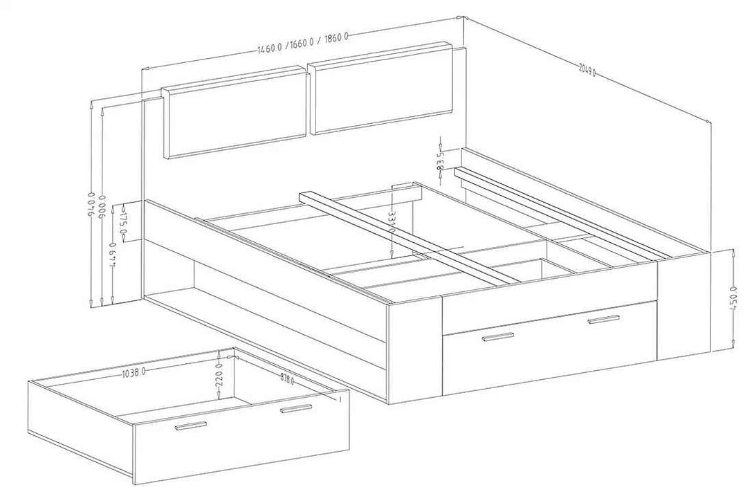 Schlafzimmer-Set - Galaxy - Luxus mit einem Hauch von Raffinesse und Komfort&nbsp. - Milaros Markt