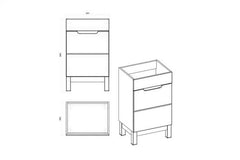Waschbeckenschrank - Badschrank - Bali White - Modernes und stilvolles Design. - Milaros Markt
