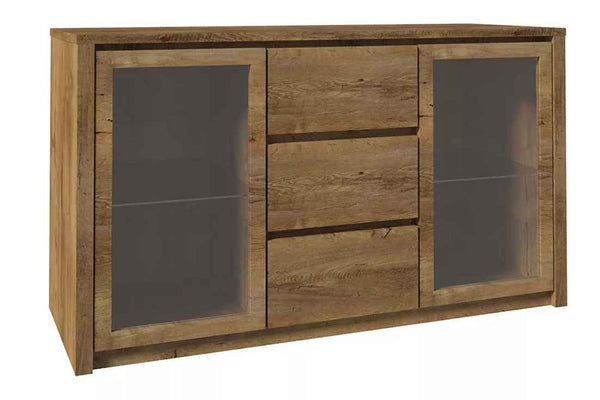 Kommode - Montana - Modernes und elegantes Design mit Glastüren. - Milaros Markt