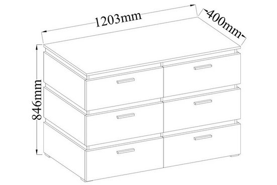 Kommode - Faraon - Markantes Design mit pharaonischem Charakter. - Milaros Markt