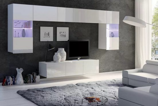 Wohnwand - Natürliches Design für einen warmen und gemütlichen Look. - Milaros Markt