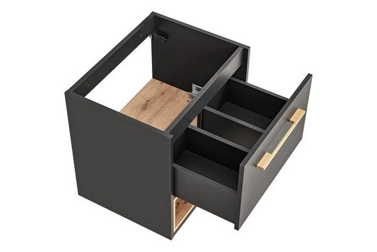 Waschbeckenschrank - Borneo - Elegantes schlichtes Aussehen. - Milaros Markt