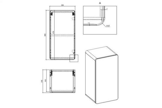 Badezimmer Hängeschrank - Aruba Cosmos - Cleveres Aufbewahrungssystem. - Milaros Markt