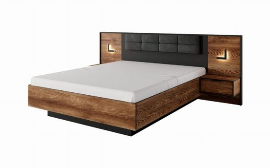 Schlafzimmer-Set - Königlicher Luxus macht Ihr Schlaferlebnis unvergesslich, (Komplett Set, 4-St., Premium - MILTON) - Milaros Markt