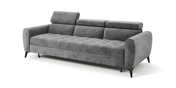 Sofa Björn Grau – Komfort mit Kopfstützen