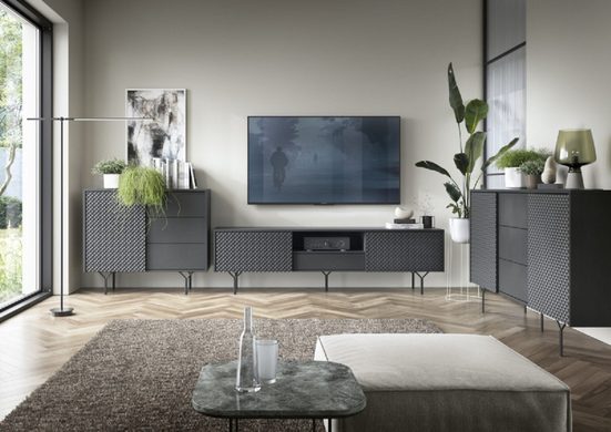 Wohnzimmer-Set - Genießen Sie eine warme und vollständige Atmosphäre, (Komplett Set, 3-St., Premium - KAREL) - Milaros Markt
