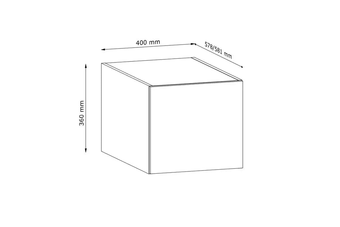 Hängeschrank 40 cm  - Langen - Erzeugt eine harmonische Atmosphäre und bietet großzügigen Stauraum. - Milaros Markt