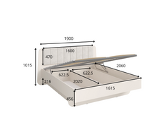 Schlafzimmer-Set LEVARO – 4-teilig mit Kleiderschrank, Bett in 2 Liegeflächen (160×200 oder 180×200 cm), wahlweise mit oder ohne Bettkasten und 2 Nachttischen – Wüstensand
