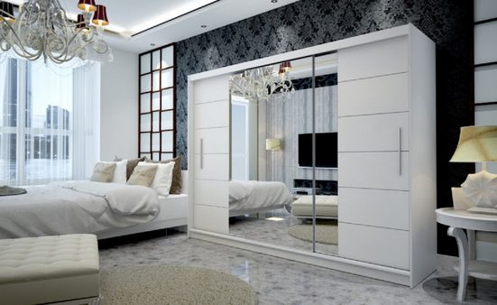Milaros Markt Kleiderschrank - Elegantes Garderobendesign / hochwertige Möbelstücke. - Milaros Markt